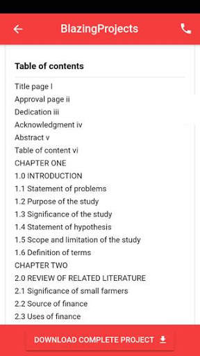 Project topics app - final year project topics app скриншот 4