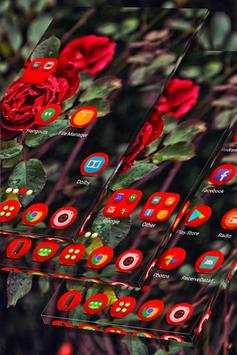 Real Red Roses Launcher Theme 5 تصوير الشاشة