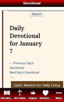 NIV Daily Devotional Bible screenshot 3