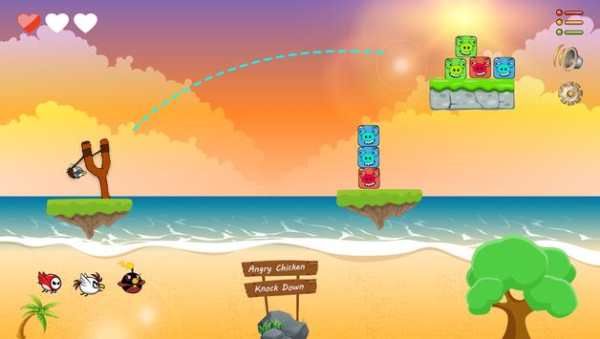Angry Chicken - Knock Down screenshot 1