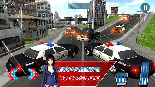 Real police car chasing: Driving simulator 2019 screenshot 1