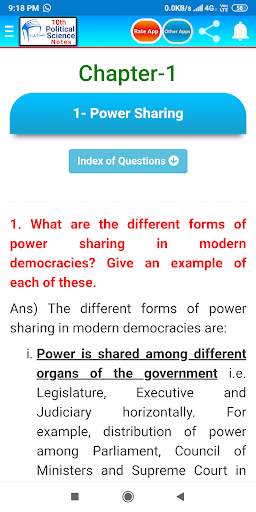 10th Political Science Notes (Social Science) screenshot 2