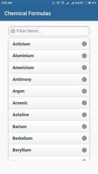 Chemical Formulas скриншот 2