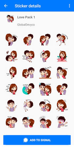 Love Story Stickers for Signal Messenger screenshot 2