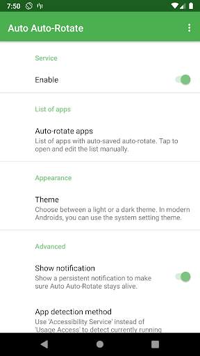 Auto Auto-Rotate screenshot 1