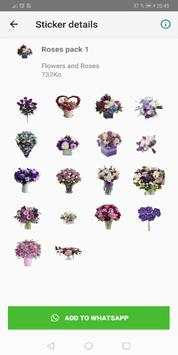 Flower stickers app for whatsapp - Roses screenshot 6