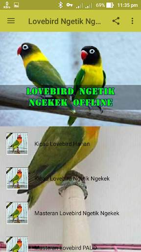 Lovebird Ngetik Ngekek Offline screenshot 4