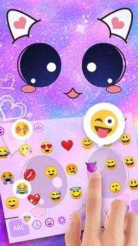 Klawiatura Emoji Galaxy Kitty screenshot 3