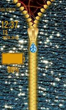 Glitter Zipper Lock Screen screenshot 6
