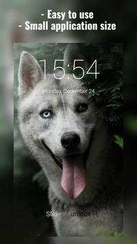 Siberian Husky Lock Screen screenshot 1