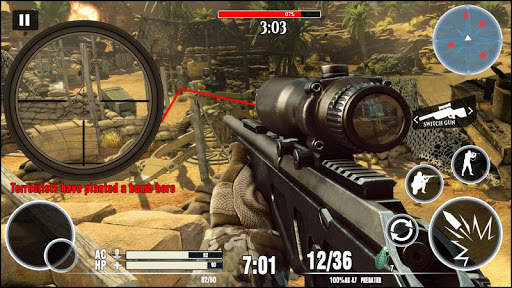 Desert Sniper 3D : Free Offlin screenshot 1