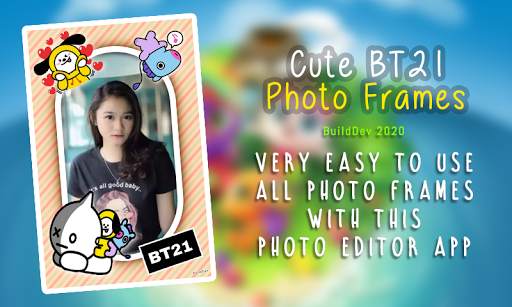 Cute BT21 Photo Frames HD screenshot 1