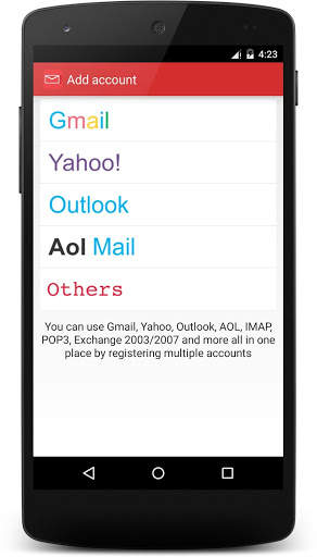 Mails - Yahoo, Outlook & more screenshot 1