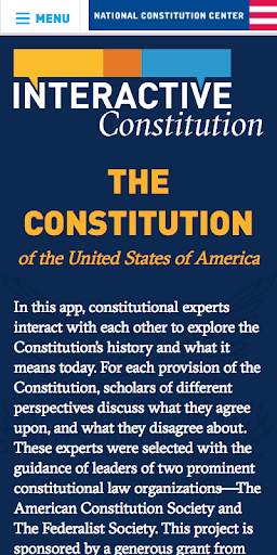 Interactive Constitution screenshot 1