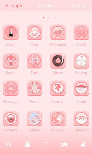 Lovely  Girl Go Launcher Theme screenshot 4