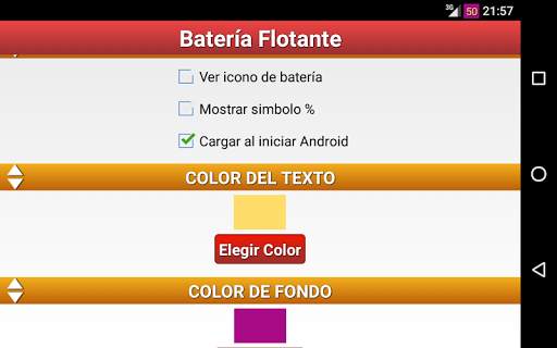 Batería Flotante Porcentaje % screenshot 7
