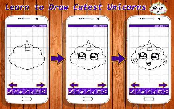 Learn to Draw Cutest Unicorns screenshot 7