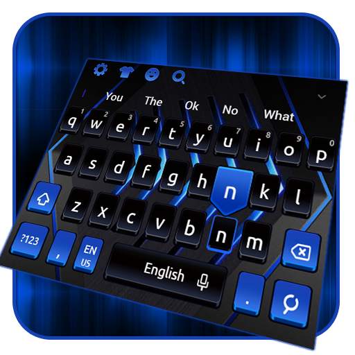 Black Blue Keyboard 10001004