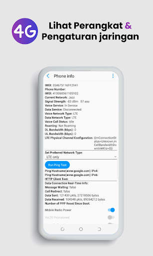 Mode 4G/5G LTE: Tes Kecepatan screenshot 3