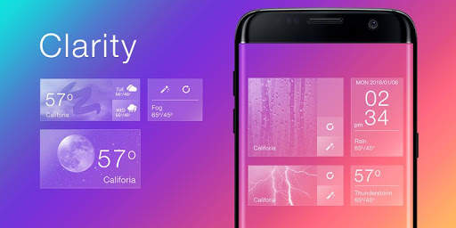 Clarity GO Weather Widget Theme screenshot 5