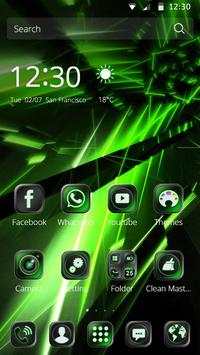 Neon Green Theme Tech Launcher screenshot 2