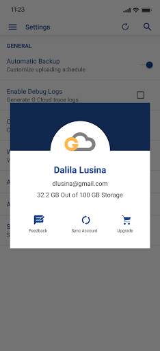 G Cloud Backup screenshot 5