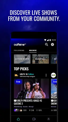 Caffeine: Live Streaming screenshot 2