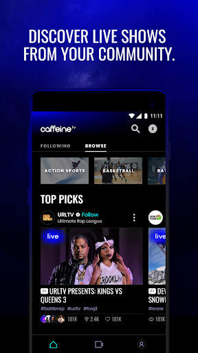 Caffeine: Live Streaming screenshot 2