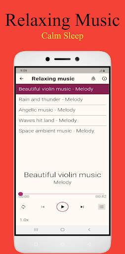 Relaxing music offline screenshot 1