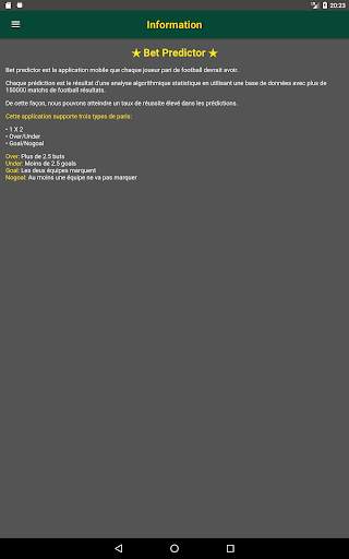 Bet Predictor - Conseils de paris screenshot 14