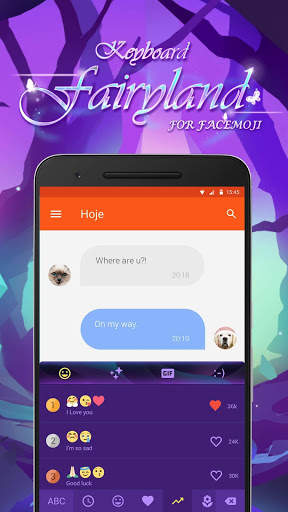 Purple Fairyland Keyboard Theme screenshot 3