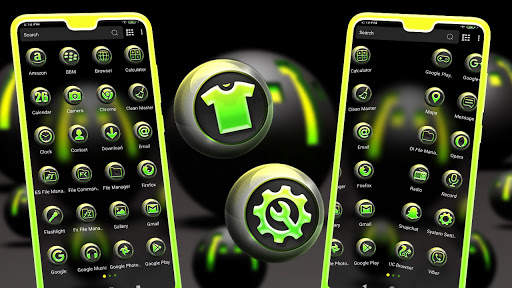 3D Light Ball Launcher Theme screenshot 2