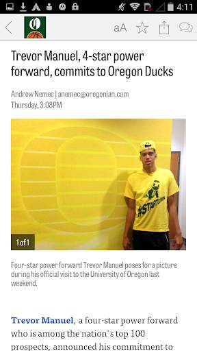 OregonLive: Ducks Hoops News screenshot 2