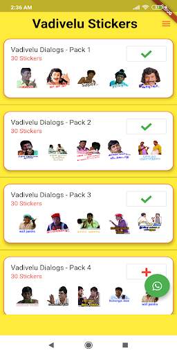 Tamil Vadivelu 400  Stickers screenshot 1