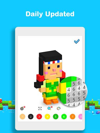 Voxel - 3D Color by Number & Pixel Coloring Book screenshot 12