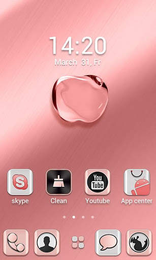 RoseGold Apple GOLauncherTheme screenshot 2