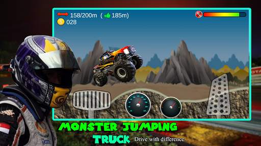 Monster Jumping Truck - Racing screenshot 1