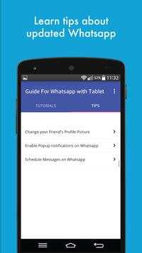 Guide for Whatsapp wth Tablet screenshot 2