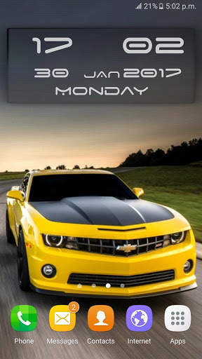 Cars Clock Wallpaper screenshot 2