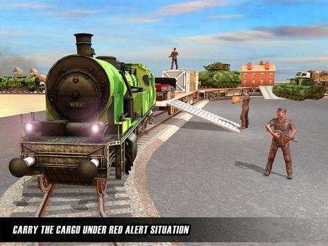 US Army Train Driving Offroad Transporter screenshot 7