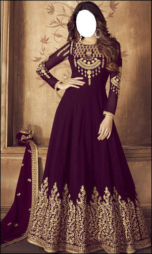 Women Girls Anarkali Frock Photo Editor New screenshot 11