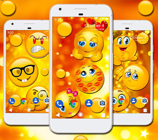 Lovely Emoji APUS Live Wallpaper screenshot 1