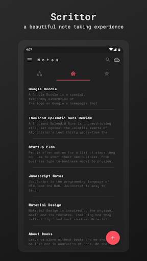 Scrittor -  A simple note app 😀 1 تصوير الشاشة