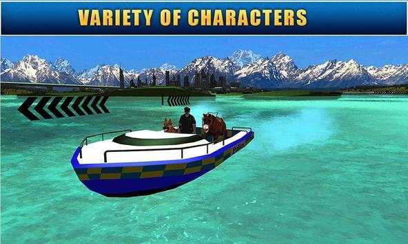 Power Boat Transporter: Police screenshot 4