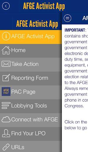 AFGE Activist App screenshot 1