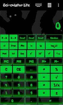 CyberX Scientific Calculator - Zombie Green UI screenshot 1