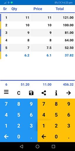 Total: Without Symbol, Billing and Date Calculator screenshot 1