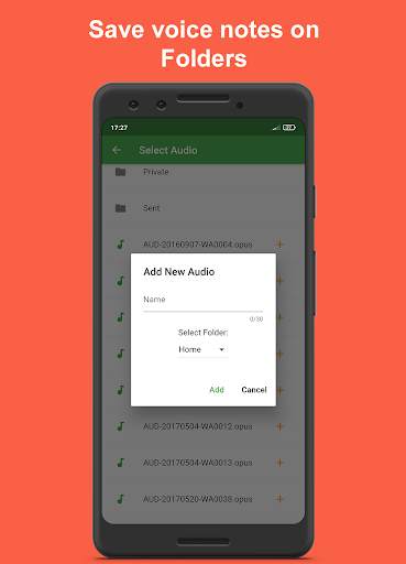 Save, Listen and Manage WhatsApp Voice Notes screenshot 3