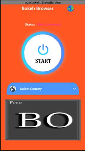 Vpn Bokeh - Browser anti blokir screenshot 1
