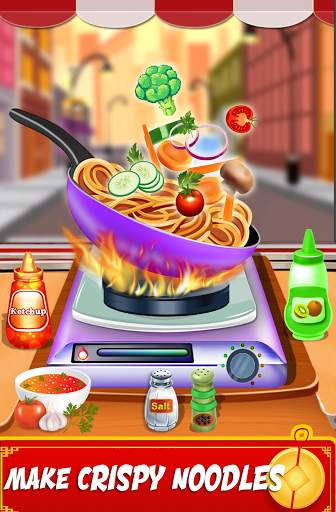New Cooking Crispy Noodles Maker Game Chinese Food screenshot 1